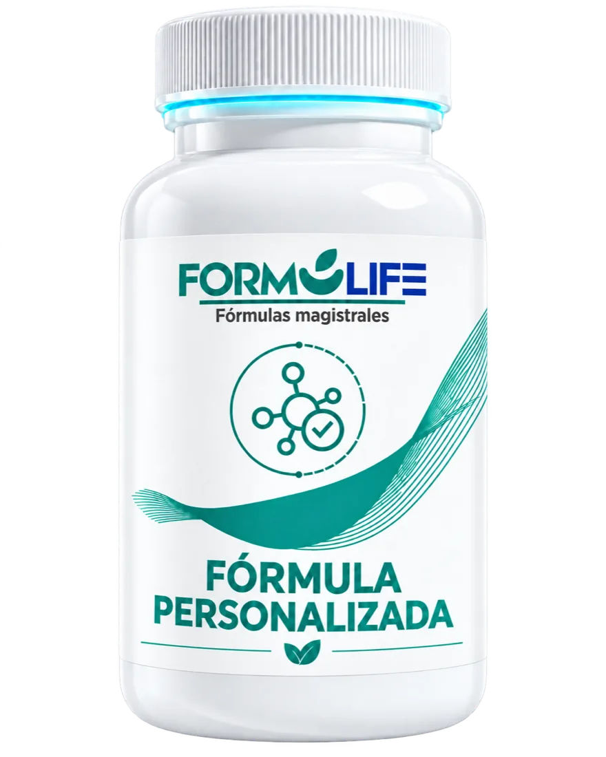 Frasco de una fórmula personalizada de FormuLife